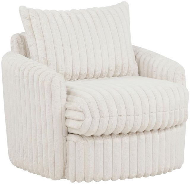 Coaster® Sarco Ivory Upholstered Swivel Arm Chair-0
