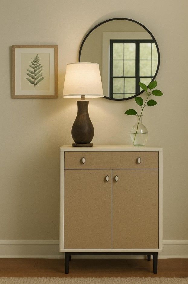 Bernards Trilogy Beige/Vanilla Bar Cabinet-3