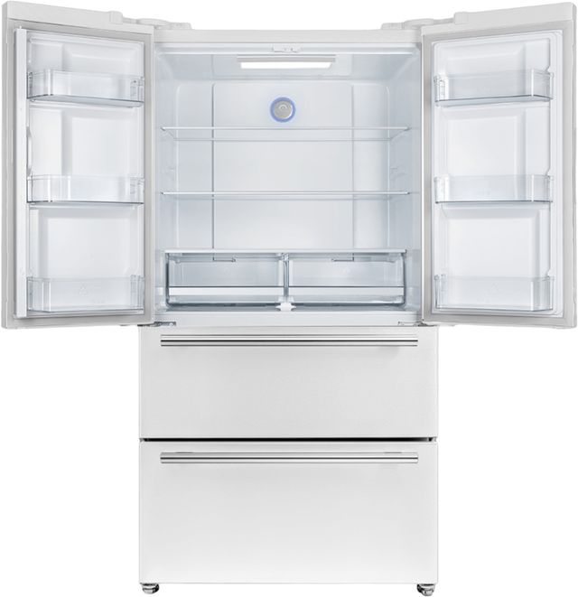FORNO® Espresso Moena 36" 19.2 Cu. Ft. White Counter Depth French Door Refrigerator-1