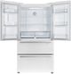 FORNO® Espresso Moena 36" 19.2 Cu. Ft. White Counter Depth French Door Refrigerator-1