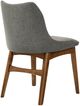 Armen Living Azalea 2-Piece Charcoal/Walnut Dining Side Chair Set-4