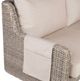 Flexsteel® Vista 5-Piece Cast Ash/Warm Gray Wicker Outdoor Sectional-5