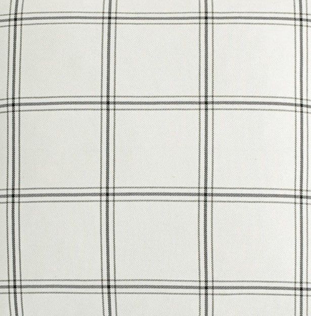 HiEnd Accents Windowpane White Plaid Polyester Euro Sham-1