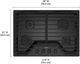 Whirlpool® 30" Black Gas Cooktop-1