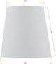 Forty West White Mini Lampshade-1