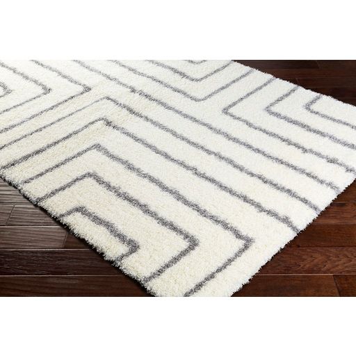 Surya Cloudy Shag White 8'x10' Area Rug-2