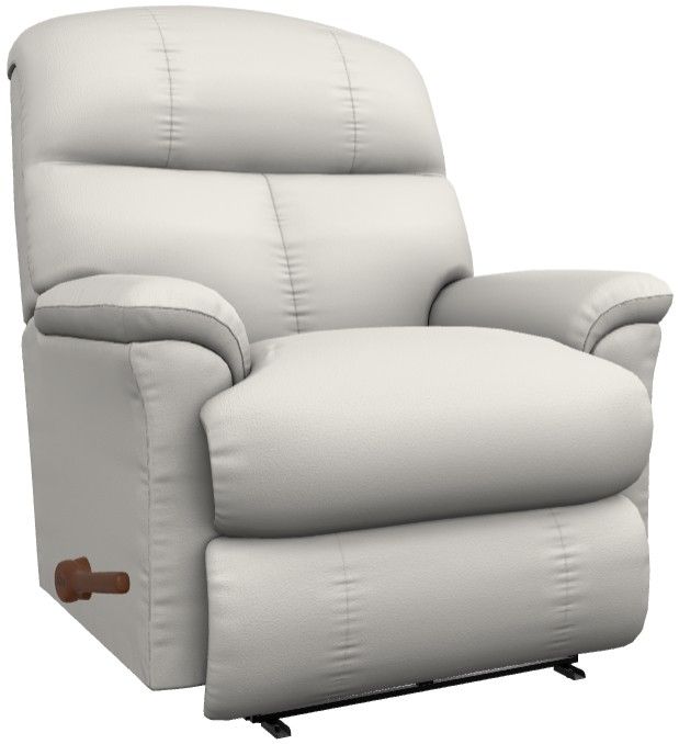 La-Z-Boy® Reed Oyster Leather Manual Wall Recliner-0