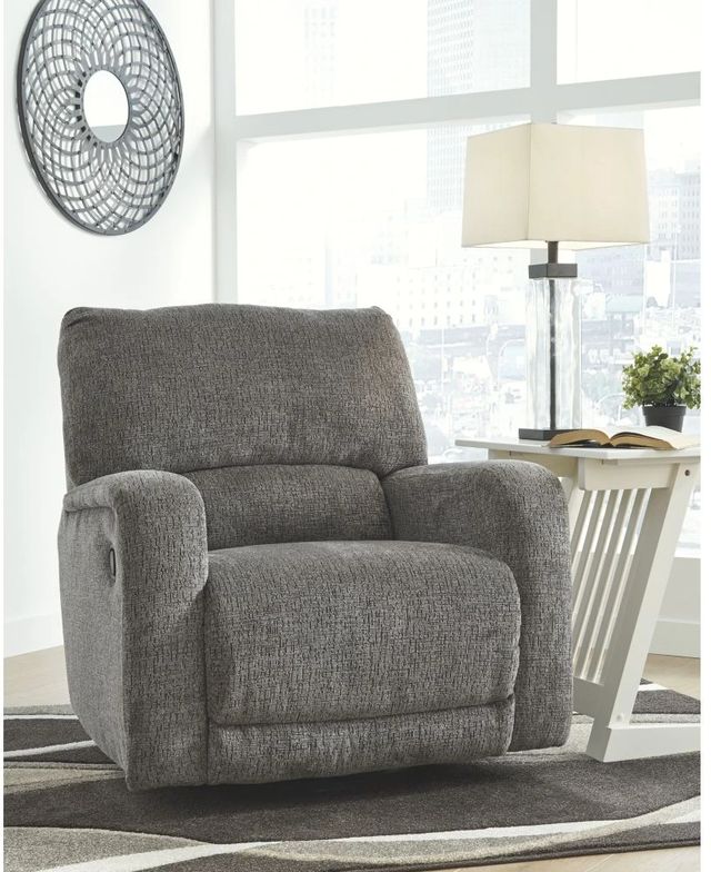 Signature Design by Ashley® Wittlich Slate Manual Swivel Glider Recliner-3