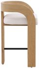 Dovetail Furniture Tyson Cream/Natural Counter Stool-2