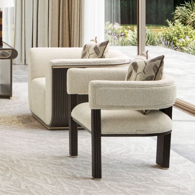 Michael Amini® West Kensington Chunky/Medium Espresso Accent Chair-1