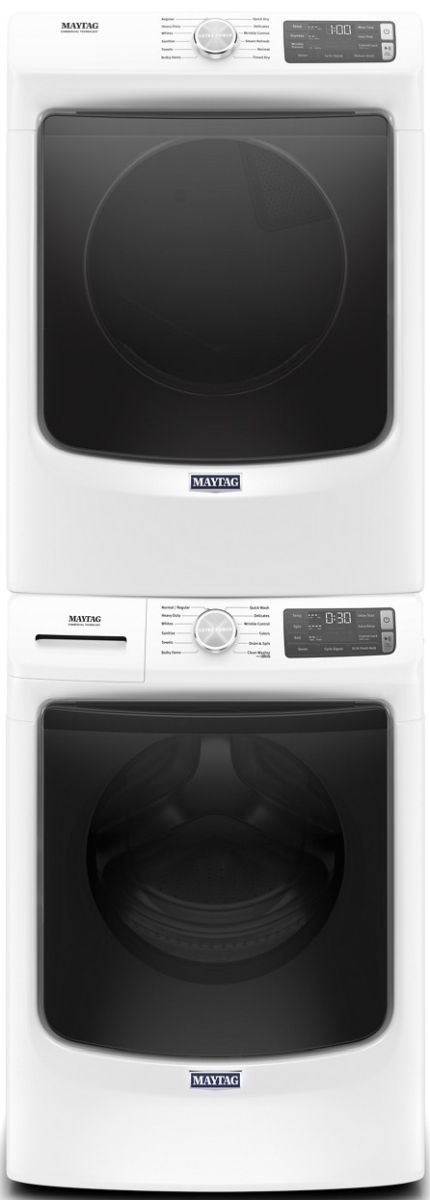 Maytag® 4.8 Cu. Ft. White Front Load Washer-8