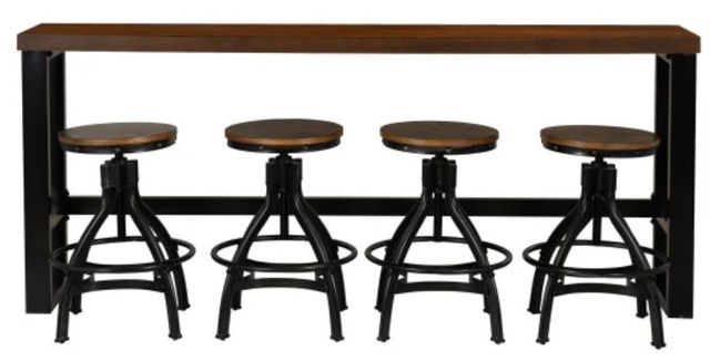 Powell® Haywood 5-Piece Black/Brown Sofa Bar Table Set-1