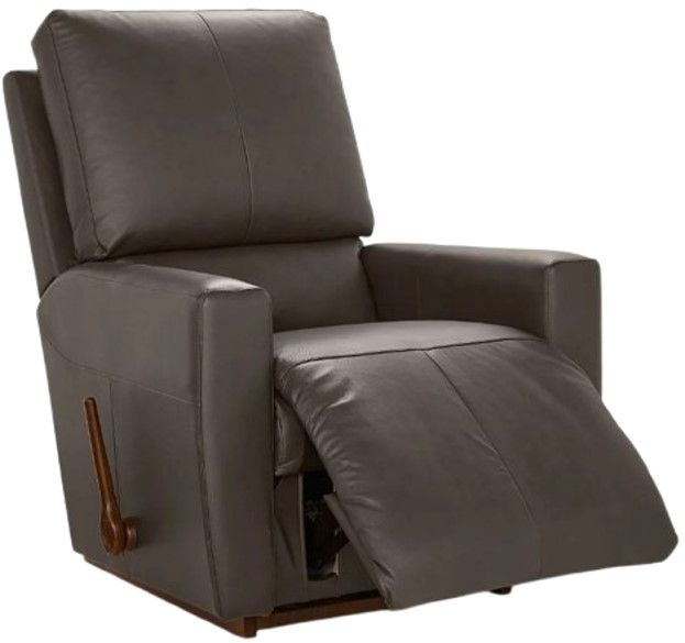 La-Z-Boy® Kells Shitake Leather Manual Rocking Recliner-3