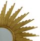 Zeugma Imports Starburst Gold Wall Mirror-1