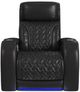 Elements International Prime Time P3 Jet Black Power Recliner with LED-3