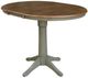 John Thomas Furniture® Dining Essentials Hickory Extension Table Top with Stone Transitional Pedestal Base-0