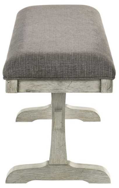 Liberty Furniture Hallendale Gravel/Gravel Wash Dining Bench-3