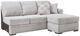Benchcraft® Gabyleigh 2-Piece Nickel Left-Arm Facing Sectional and Chaise-2