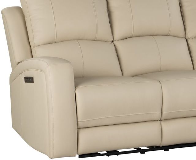 Leather Italia™ Cambria Aria Taupe Stone Power Reclining Sofa with Lumbar-1