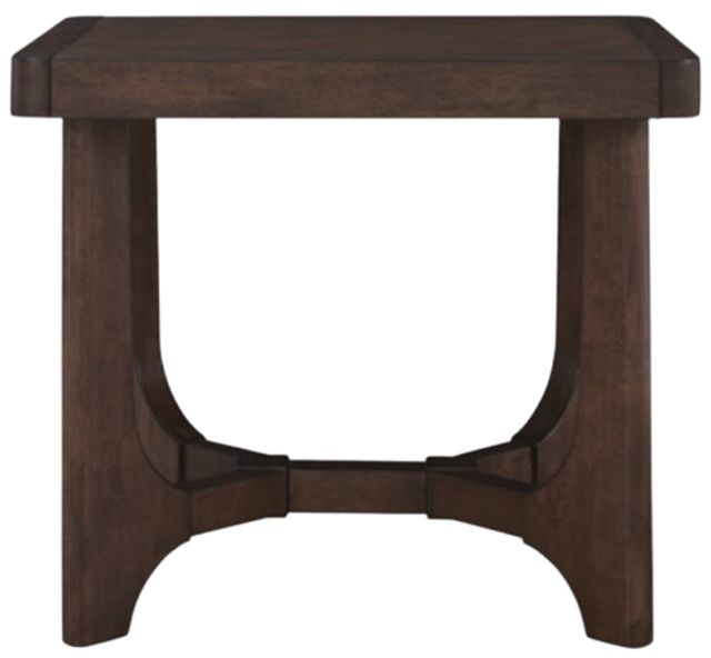 Signature Design by Ashley® Korestone Dark Brown Rectangular End Table-1