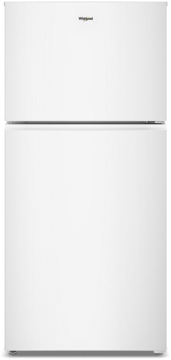 Whirlpool® 30" 19.3 Cu. Ft. White Top Freezer Refrigerator with Total Coverage Cooling-0