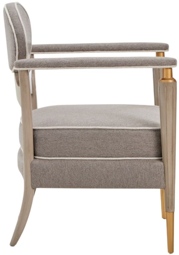 Michael Amini® St. Charles Bronze/Dove Gray Accent Chair-3