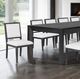 Furniture of America® Hatton Cross 7-Piece Weathered Black Dining Table Set-1