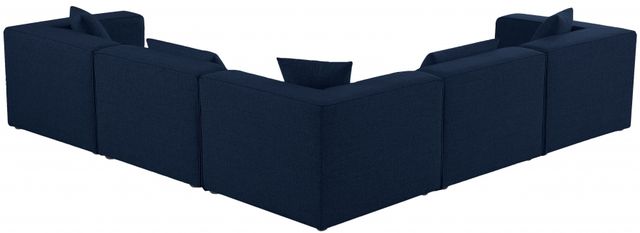 Meridian Furniture Cube 5-Piece Navy Modular Sectional Set-1