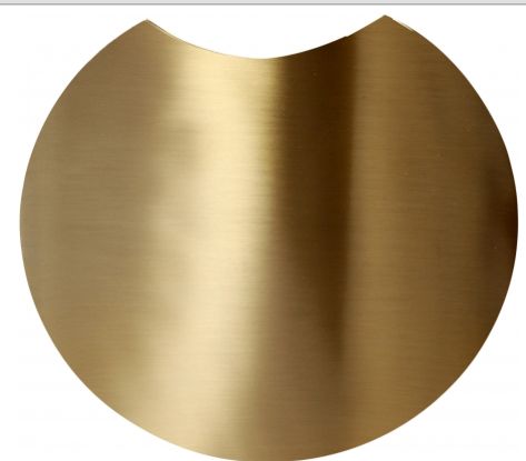 Meridian Furniture Dimple Brushed Gold 16" End Table-2