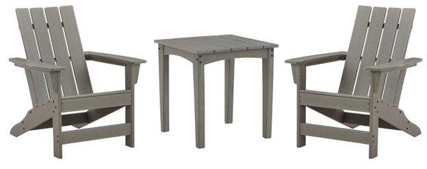 Visola 3 Piece Outdoor Seating - Gray Visola 3 Piece Outdoor Seating - Gray