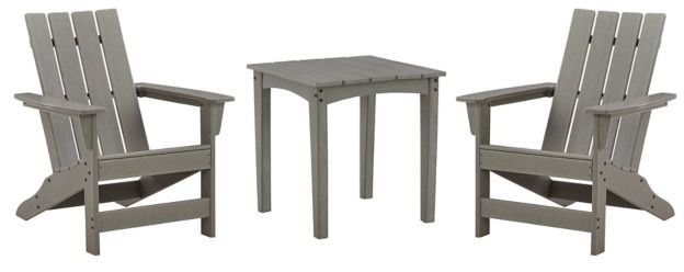 Visola 3 Piece Outdoor Seating - Gray