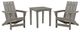 Signature Design by Ashley® Visola 3-Piece Gray Outdoor Conversation Set-0