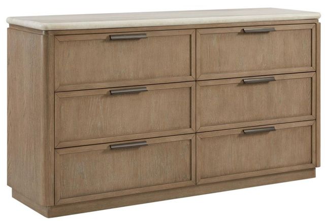 Bernards Trilogy Toffee Dresser with Stone Top-0