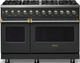 Viking® 5 Series 48" Antique Bronze Pro Style Dual Fuel (NG) Range with Brushed Brass Trim-0