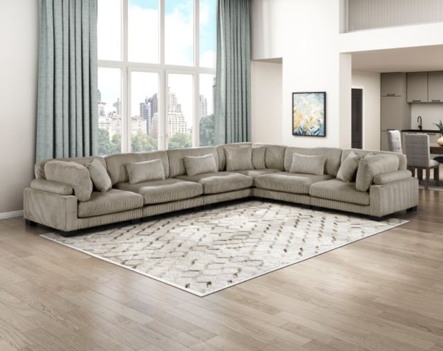 Homelegance® Traverse 6-Piece Taupe Modular Sectional-1