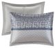 Olliix by Madison Park Rhapsody 7 Piece Navy California King Jacquard Comforter Set-1