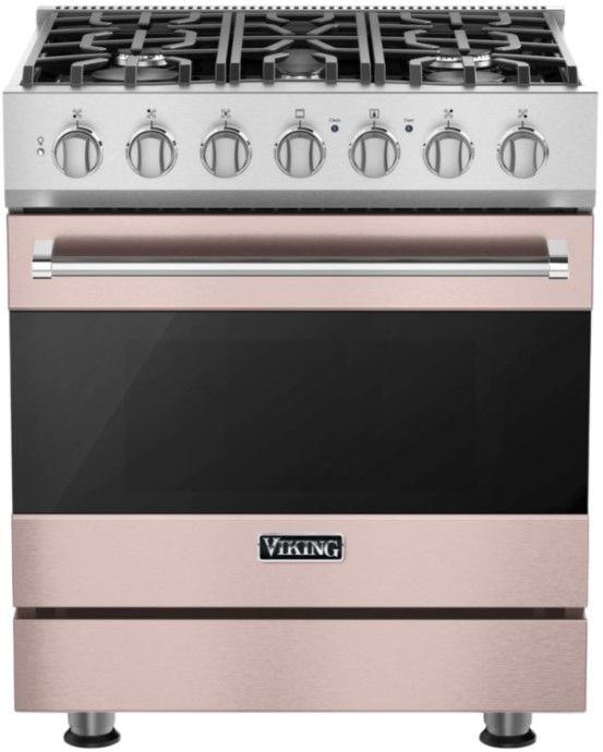 Viking® 3 Series 30" Blush Propane Gas Range Pro Style Dual Fuel Range-0