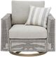 Signature Design by Ashley® Seton Creek Gray Outdoor Fabric/Resin Wicker Swivel Lounge-1