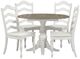 Liberty Furniture Magnolia Manor 5-Piece Antique White/Weathered Bark Drop Leaf Dining Set-0
