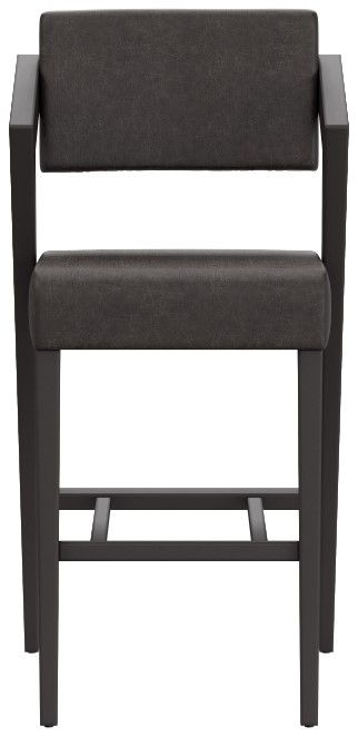 HH2 Home Snyder Blackwash/Charcoal Bar Stool-1