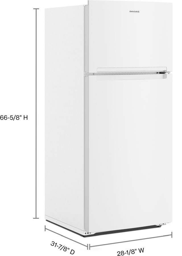 Amana® 28 in. 16.4 Cu. Ft. White Top Freezer Refrigerator-3