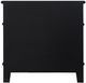 A & B Home Moskal Black Wooden Bedside Table with Two Rattan Drawers-3