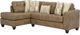 Albany Industries 2-Piece Crow Camel Left-Arm Facing Chaise Sectional-0