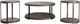Liberty Furniture Modern View 3-Piece Dark Pewter/Gauntlet Gray Occasional Table Set-0