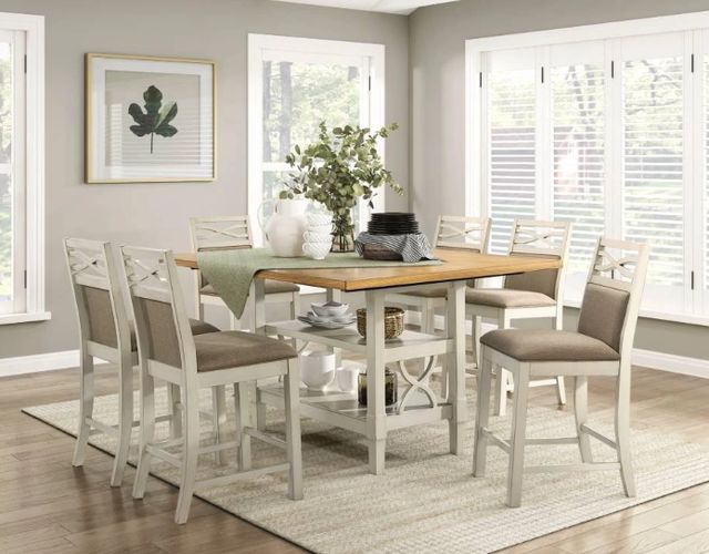 Homelegance® Maribelle Gray/Khaki Counter Chair-1