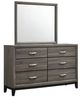 Coaster® Watson Gray Oak Dresser with Mirror-0