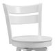 John Thomas Furniture® Hampton Sara Pure White Counter Swivel Stool-1