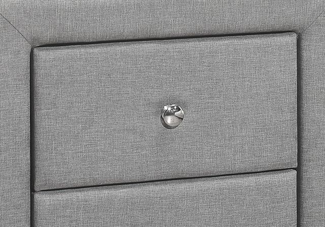 Monarch Specialties Inc. Grey Linen Night Stand-1