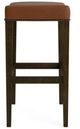 Bassett® Furniture Customizable Vail Leather Saddle Bar Stool-2