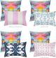 Laura Park Designs Antigua Smile Multi-Colored 22 x 22 Pillow-3